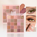 25-Color Eyeshadow Palette – Matte & Shimmer, Neutral Browns & Grays, Eye/Face Use, Contour, Brighten, Vegan, Certified, Unisex
