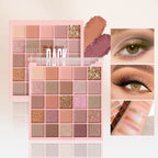 25-Color Eyeshadow Palette – Matte & Shimmer, Neutral Browns & Grays, Eye/Face Use, Contour, Brighten, Vegan, Certified, Unisex