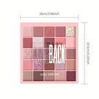 25-Color Eyeshadow Palette – Matte & Shimmer, Neutral Browns & Grays, Eye/Face Use, Contour, Brighten, Vegan, Certified, Unisex