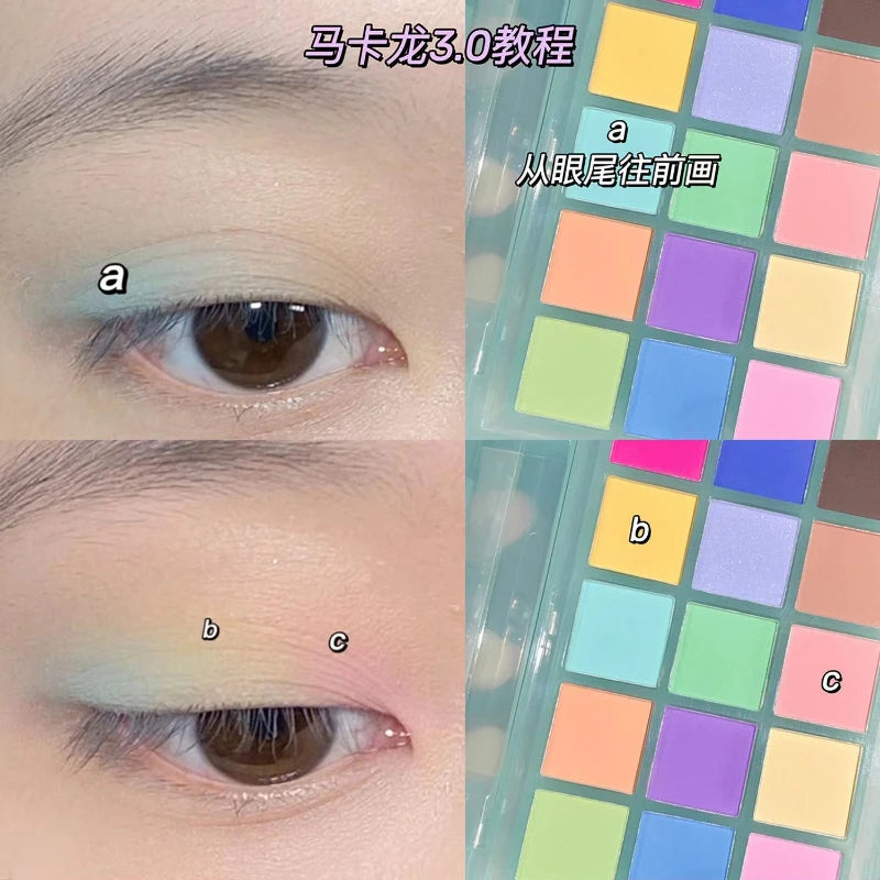 Eyeshadow Makeup Palette,15 color Shimmer Eyeshadow,Matte,Highly Pigmented,Waterproof,Eyeshadow Makeup,blendable Makeup