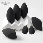 2pcs Black Beauty Sponge Egg - Latex-Free, Reusable Makeup Blender for Flawless Foundation, Contour & Highlight