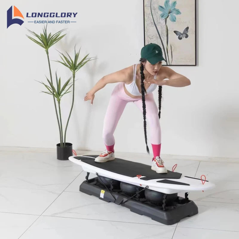 Pilates Surfboard With Balance Balls Fitness Land Surfboard Balance Board Yoga Studio Home Strength Training