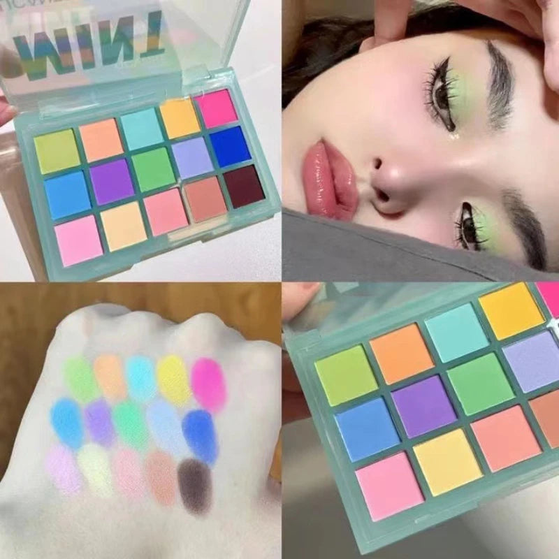 Eyeshadow Makeup Palette,15 color Shimmer Eyeshadow,Matte,Highly Pigmented,Waterproof,Eyeshadow Makeup,blendable Makeup
