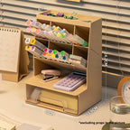Make Up Organizers and Storage, Acrylic Cosmetic Organizer for Vanity Countertop Bathroom Room, Makeup Brush Holder Organizer