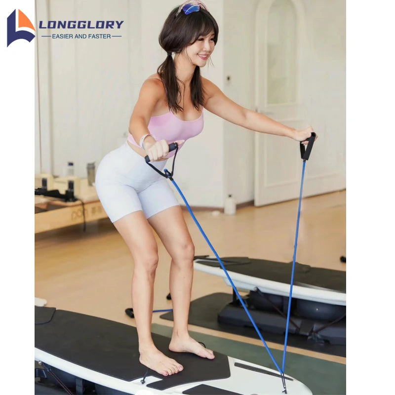 Pilates Surfboard With Balance Balls Fitness Land Surfboard Balance Board Yoga Studio Home Strength Training
