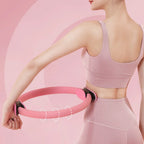 Pilates Ring Fitness Circle with Non Slip Handles Flexible Resistance Exercise Equipment for Toning Inner & Outer Thighs