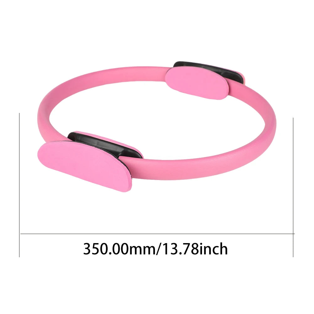 Pilates Ring Fitness Circle with Non Slip Handles Flexible Resistance Exercise Equipment for Toning Inner & Outer Thighs