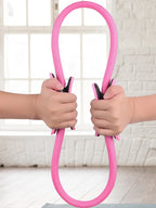 Pilates Ring Fitness Circle with Non Slip Handles Flexible Resistance Exercise Equipment for Toning Inner & Outer Thighs