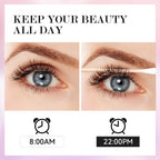Lakerain Lengthening Volumizing Mascara Fan Shaped Makeup Effect Long Lasting  Clump-Free Lashes Suitable for All Skin Tones
