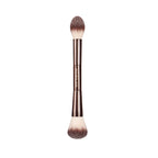 Makeup brush, powder brush, blush brush, loose powder brush, exquisite professional metal handle, double-head design, with box