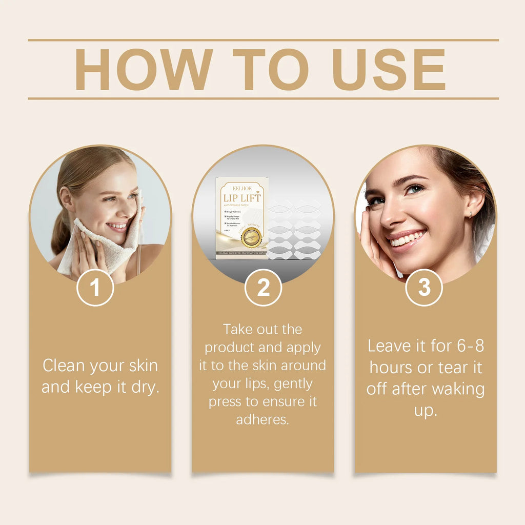 Lip Care Patch Gently Nourishes and Moisturizes Around The Lips, Cleanses Keratin and Moisturizes The Lips