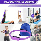 13 PCS Complete Pilates Set: Exercise Ball, Resistance Bands, Pilates Ring & More for Home Workouts