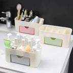 Makeup Organizer with 1 Drawers, Desk Organizer, 6Compartments, Cosmetics Storage Box for nail polish,Lipstick, Brushes, Jewelry